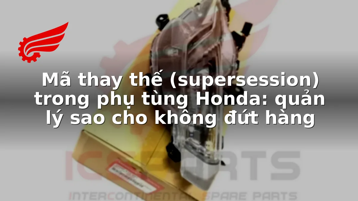Mã thay thế (supersession) trong phụ tùng Honda: quản lý sao cho không đứt hàng
