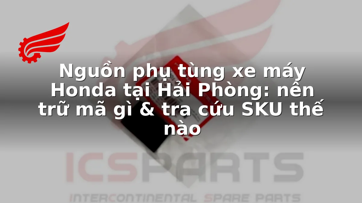 Nguồn phụ tùng xe máy Honda tại Hải Phòng: nên trữ mã gì & tra cứu SKU thế nào