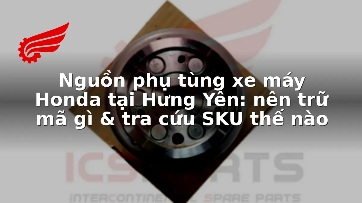 Nguồn phụ tùng xe máy Honda tại Hưng Yên: nên trữ mã gì & tra cứu SKU thế nào