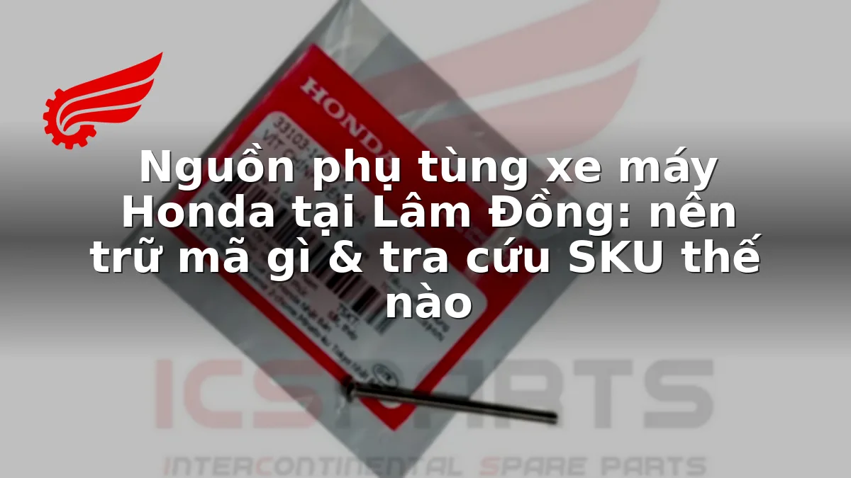 Nguồn phụ tùng xe máy Honda tại Lâm Đồng: nên trữ mã gì & tra cứu SKU thế nào