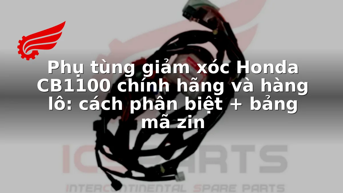 Phụ tùng giảm xóc Honda CB1100 chính hãng và hàng lô: cách phân biệt + bảng mã zin