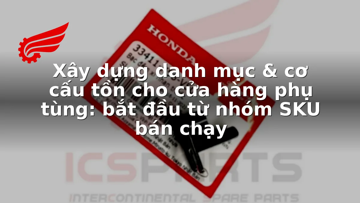 Xây dựng danh mục & cơ cấu tồn cho cửa hàng phụ tùng: bắt đầu từ nhóm SKU bán chạy